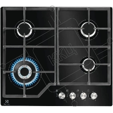 Газовая варочная поверхность Electrolux KGG64362K, 4 конфорки, закаленное стекло, 8900 Вт