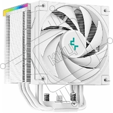 Кулер для процессора DEEPCOOL AK500 DIGITAL WH белый, 120 мм, алюминий/медь, 1850 об/мин, 28 дБ, 4 pin, 240 Вт, 160 мм