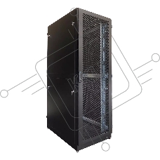 Шкаф серверный напольный 42U (800  1200) двойные перфорированные двери 2 шт., цвет черный