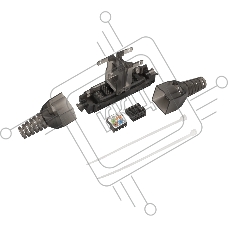 Соединитель Lanmaster LAN-TMC-U6 (упак.:1шт) 1м
