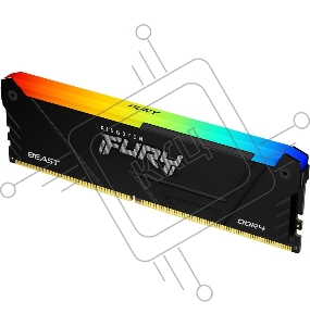 Оперативная память Kingston 8GB DDR4 3733MHz DIMM FURY Beast Black RGB XMP KF437C19BB2A/8 CL19, 1.35V 288-pin Non-ECC