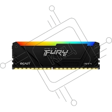 Оперативная память Kingston Fury Beast, DDR4, 8GB (1x8GB), 3600MHz, CL17, с радиатором, RGB, черный