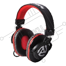 Наушники динамические HF175 Numark  закрытые  15-22000Гц  32 Ом  длинна кабеля 3 м черный/красный