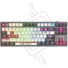 Клавиатура A4Tech Bloody WS87 беспроводная USB, Bluetooth/Радиоканал серый/красный