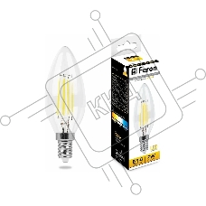 Лампа светодиодная Feron LB-66 (25726) 7 вт Е14 теплый свеча FILAMENT