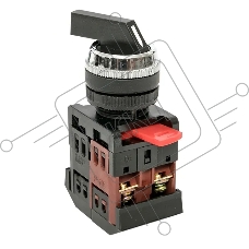 Переключатель АLСLR-22 3P черный NO+NC PROxima