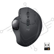 Трекбол беспроводной Logitech MX Ergo черный, 2048 dpi, радиоканал, Bluetooth, USB, кнопки - 8