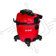 Строительный пылесос Elitech ПС 1235А 1200 Вт (уборка: сухая/влажная) черный/красный Строительный пылесос Elitech ПС 1235А 1200 Вт (уборка: сухая/влажная) черный/красный