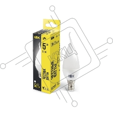 Лампа cветодиодная Iek LLE-CB35-5-230-40-E14 ECO CB35 свеча на ветру 5Вт 230В 4000К E14