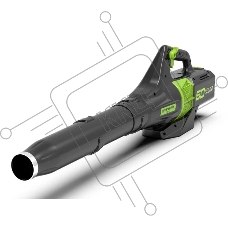 Воздуходув аккумуляторный GreenWorks GD60ABK4, 60V, бесщеточный, c 1хАКБ 4 Ач. и ЗУ (2405607UB)