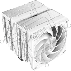 Кулер для процессора SAMA A60W белый, 2x120 мм, алюминий/медь, 800-2200 об/мин, 29 дБ, 4 pin PWM, 265 Вт, высота 156.5 мм