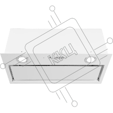 Вытяжка встраиваемая Hyundai HBB 6036 WG белый управление: кнопочное (1 мотор)