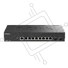 Коммутатор D-Link DGS-1210-10X/ME/C1A, 8×1 Гбит/с + 2×10 Гбит/с SFP+, управляемый