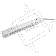 Выпрямитель Polaris PHS-1860К белый, керамика, терморегулятор