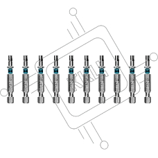 Бита Gross Torx 25х50мм, сталь S2, шестигр., 10 шт.
