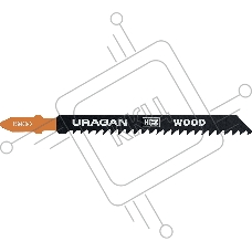 Полотна URAGAN, T111C, HCS, по дереву, ДВП, ДСП, T-хвост., шаг 3мм, 100/75мм, 2шт
