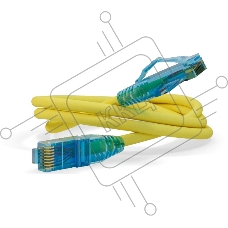 Патч-корд Hyperline U/UTP, Cat.6, LSZH, 1 м, желтый PC-LPM-UTP-RJ45-RJ45-C6-1M-LSZH-YL