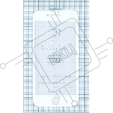 Защитное стекло 5D для Apple iPhone 7/8 белый