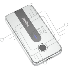 Внешний накопитель SSD Netac Z11 500GB USB 3.2 Gen 2 Type-C NT01Z11-500G-32SL (отпечаток пальца)
