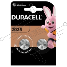 Элемент питания литиевый CR DL 2025 BP-2 (блист.2шт) Duracell Б0037272