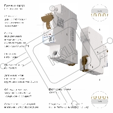 Автоматический выключатель Werkel 1P 10 A C 6 кА W901P106