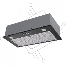 Вытяжка Maunfeld CROSBY SINGL 60 BLACK Gl, Полновстраиваемая, 60см, 850 м3, кнопочное управление, черная