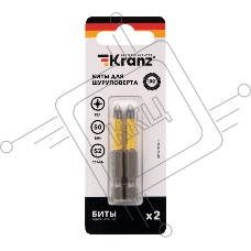 Бита для шуруповерта KRANZ PZ1х50 мм (2 шт./уп.)