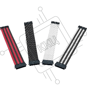 Cooler Master UNIVERSAL PSU EXTENSION CABLE KIT WITH PVC SLEEVING - Red & Black