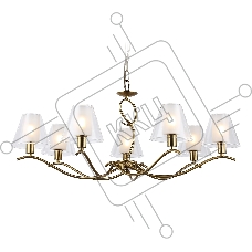 Люстра Ambrella light LH57093/7 BS/FR латунь/белый матовый E14/7 max 40W D840*790