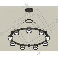 Светильник Ambrella light XR92051903/9 SBK/FR черный песок/белый матовый GX53  (A9205, C9242, N8478)