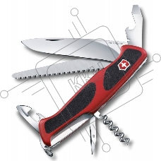 Нож перочинный Victorinox RangerGrip 55 (0.9563.CB1) 130мм 12функций красный/черный блистер