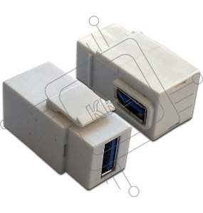 Модуль Keystone, USB 3.0, тип A, мама-мама, 90 градусов, белый