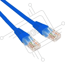 Патч-корд U/UTP, CAT 5e, RJ45-RJ45, 26AWG, ZH нг(А)-HF, синий, 1,5м  Rexant