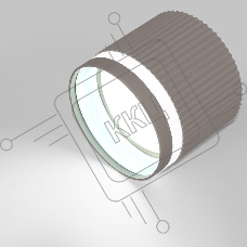 Спот GWL-GX53-M-IP20 Графит С боковым рассеивателем Полосы