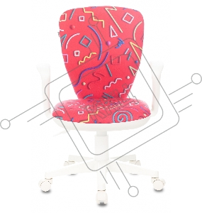 Кресло детское Бюрократ KD-W10AXSN малиновый Sticks 05 крестовина пластик пластик белый