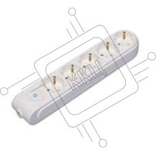 Колодка удлинителя 5-м с заземл. защ. шторки с выкл. Makel N5310000