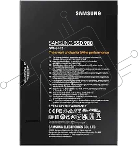 Накопитель SSD Samsung 500Gb (PCI-E NVMe) 980 M.2 (R3100/W2600MB/s) (MZ-V8V500BW)