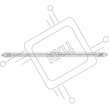 Лампа галогеновая СВЕТОЗАР линейная, тип J-254, цоколь R7S, 1500Вт