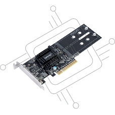 Адаптер Synology M.2 SSD-Sata, LP PCIe 2.0x8 (for DS1517+, DS1817+, DS3018xs, FS1018, RS1219+, for all xs/xs+ models) up to 2xSSD M.2 SATA