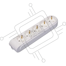 Колодка удлинителя 5-м с заземл. защ. шторки Makel N5210000
