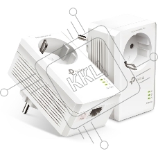 Сетевой адаптер TP-Link AV1000 Gigabit Passthrough Powerline Starter KitSPEED: 1000 Mbps PowerlineSPEC: Broadcom CPU, HomePlug AV2, 1+1 Gigabit PortFEATURE: Plug and Play, tpPLC Utility, Pair for More Security, Extra Power SocketKIT: 2× TL-PA7017P