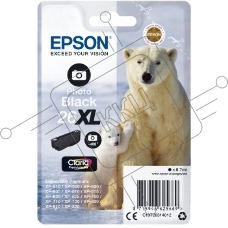 Картридж струйный Epson C13T26314012 черный для Epson XP-600/605/700/710/800 (400стр.) (8.7мл)