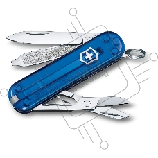 Нож перочинный Victorinox Classic Deep Ocean (0.6223.T2G) 58мм 7 функций карт.коробка