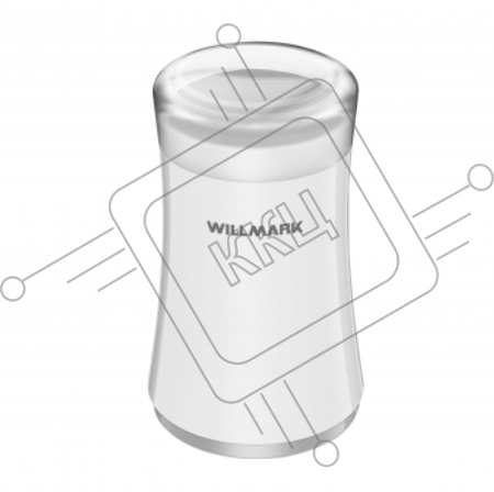 Кофемолка WILLMARK WCG-274 (200Вт, 100г., прозрачная крышка, ротационный нож) белый