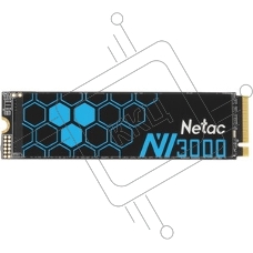 Накопитель SSD Netac NV3000 2Tb [NT01NV3000Q-2T0-E4X] M.2 2280, PCI-E 3.0 x4, 3D NAND, 3000/2100MBs, NVMe, heatsink