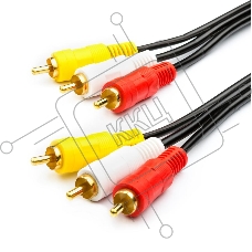 Кабель Audio-Video ATCOM AT7267 1.2 m (3RCA(m), пакет)