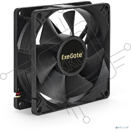 Вентилятор ExeGate ExtraPower EP08025S2P, 80x80x25 мм, подшипник скольжения, 2pin, 2200RPM, 23dBA