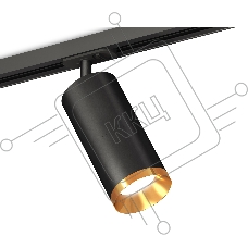 Светильник Ambrella light XT7402101 SBK/PYG черный песок/золото желтое полированное MR16 GU5.3