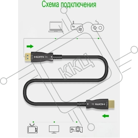 Кабель соединительный аудио-видео Premier 5-806 25.0 HDMI (m)/HDMI (m) 25м. позолоч.конт. черный