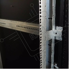 Шкаф серверный напольный 42U (800  1200) дверь перфорированная, задние двойные перфорированные, цвет черный